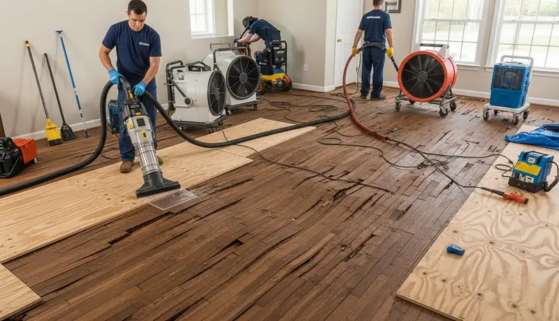 Hardwood Floor Water Damage Restoration in Petaluma, CA in Petaluma, CA